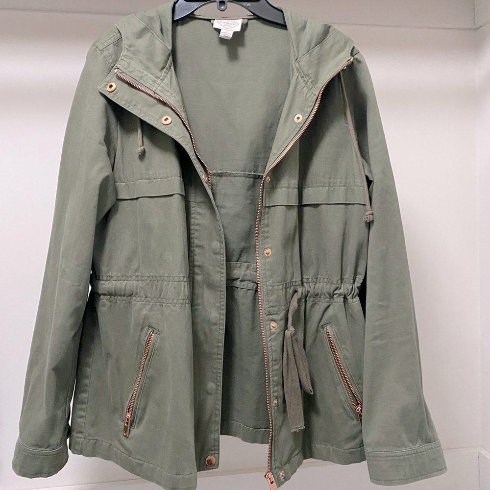 St. John’s Bay Womens green utility jacket, size S